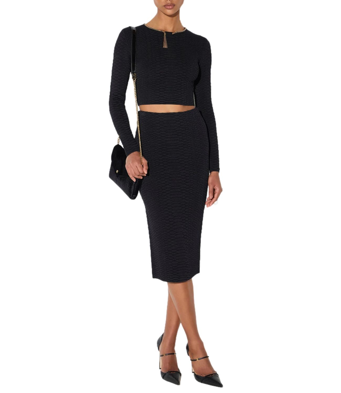 EF Maglia mancia lunga nero donna
