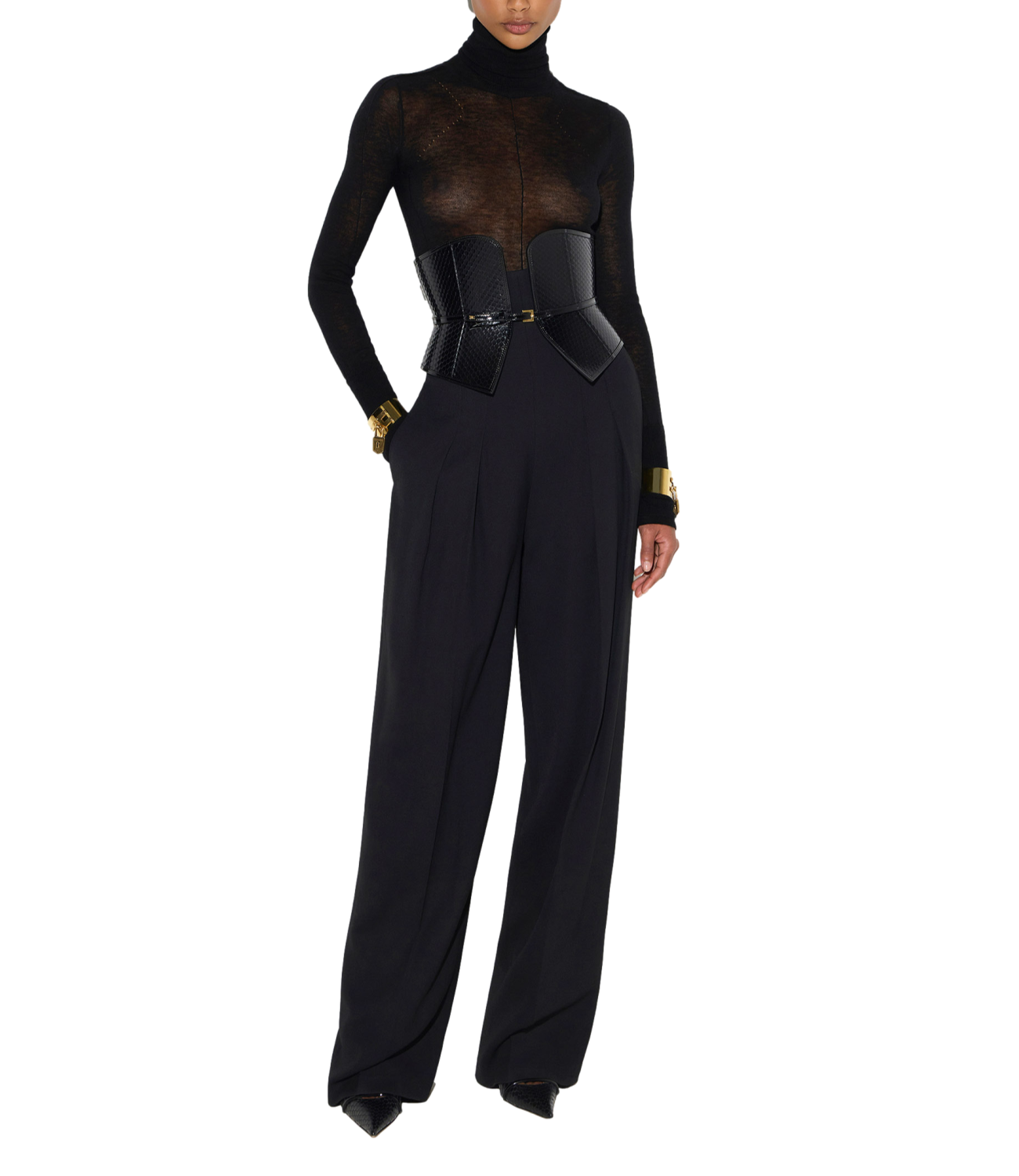 Elisabetta Franchi Pantalone da Donna - Nero - Pa22267e2