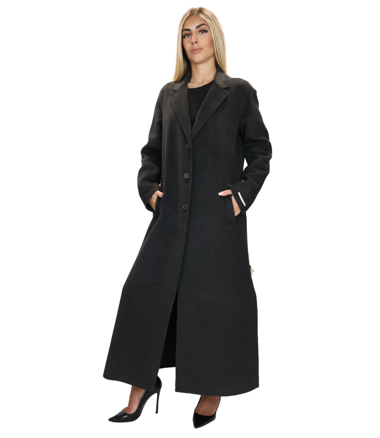 Emme Marella Cappotto da Donna - Grigio Scuro Melange - 2625016031200