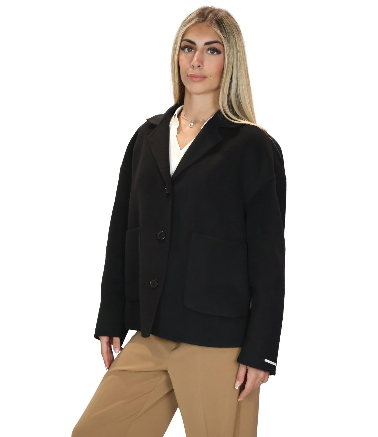 Emme Marella Giaccone da Donna - Nero - 2625086011200