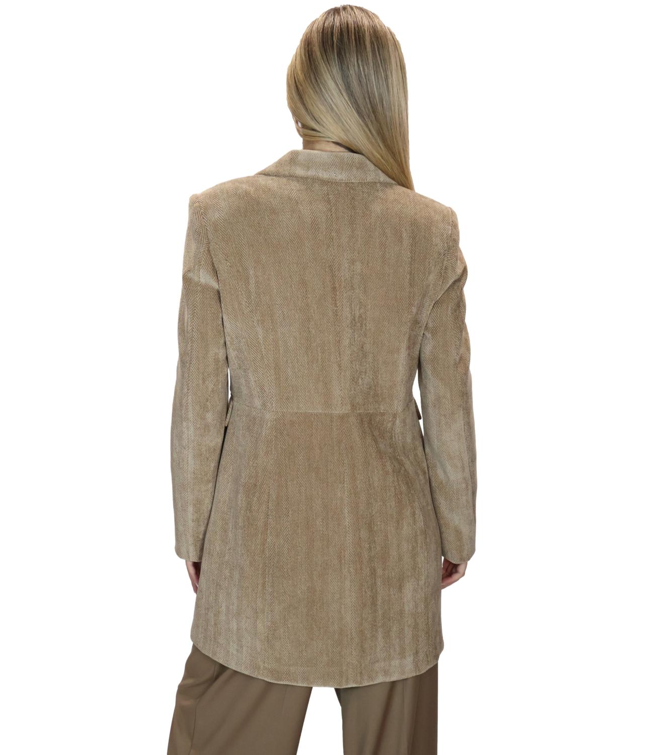 Emme Marella Giaccone da Donna - Beige - 2625086081200