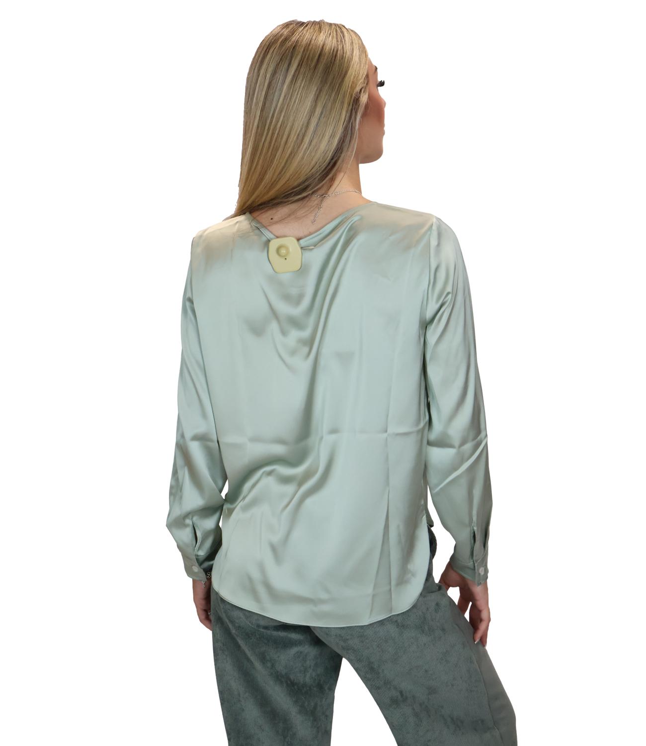 Emme Marella Camicia da Donna - Verde Opale - 2625116091200