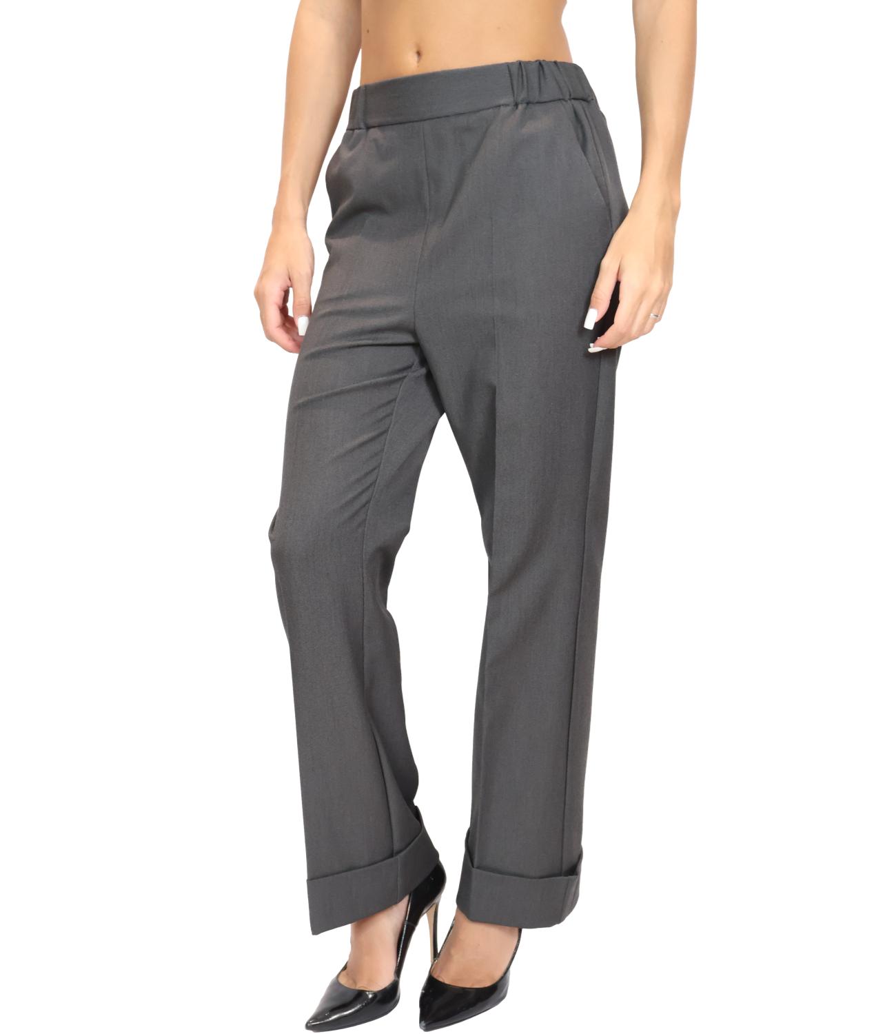 Emme Marella Pantalone da Donna - Antracite - 2625136082200