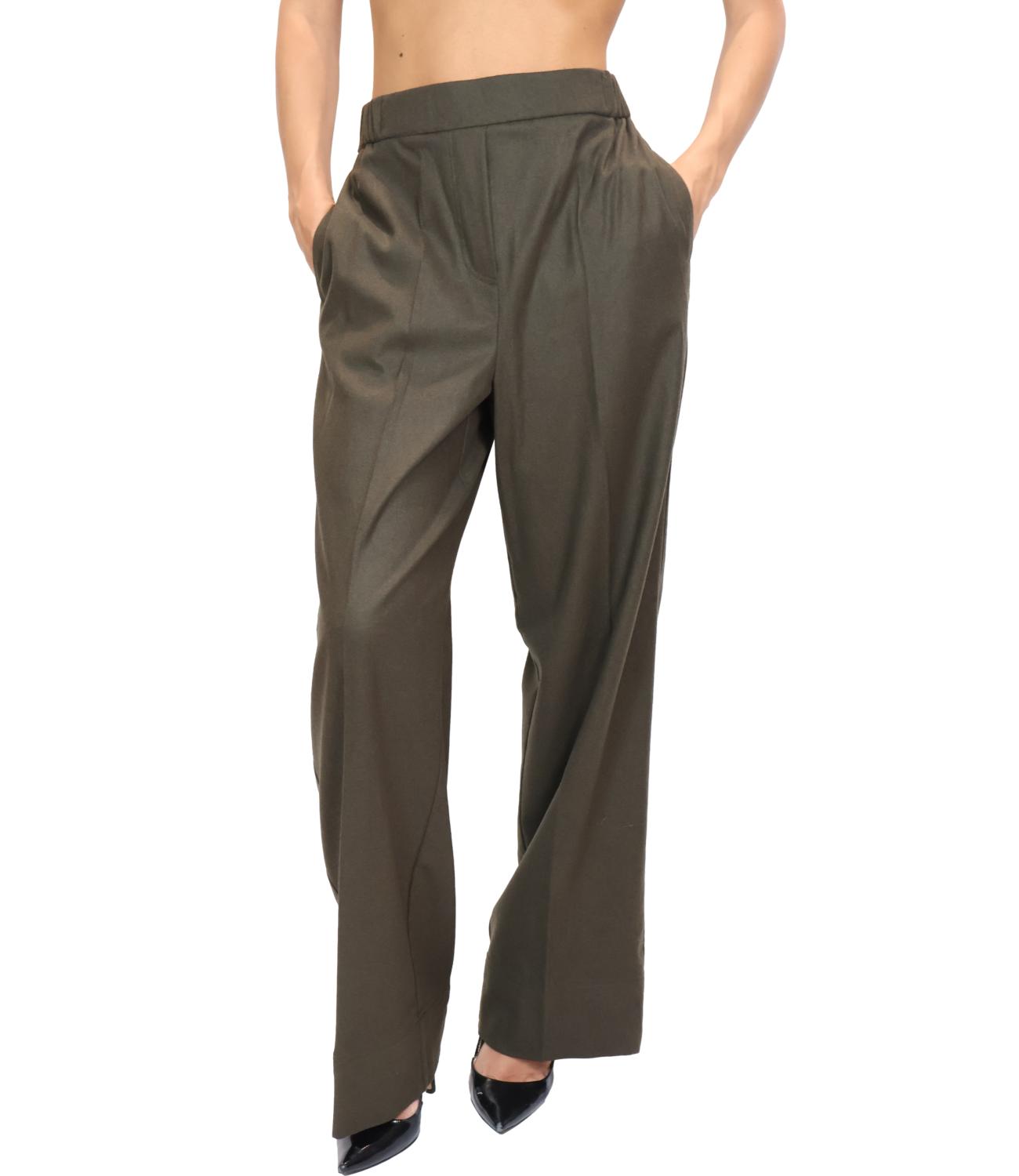 Emme Marella Pantalone da Donna - Verde Militare - 2625136122200