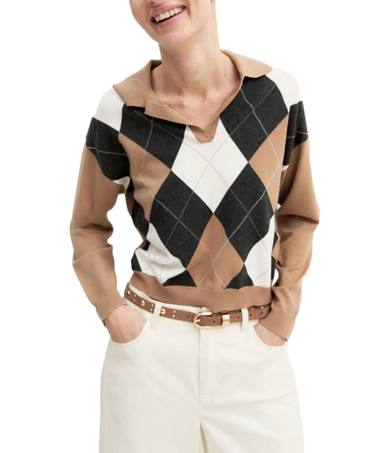 Emme Marella Maglia da Donna - Cammello - 2625366121200