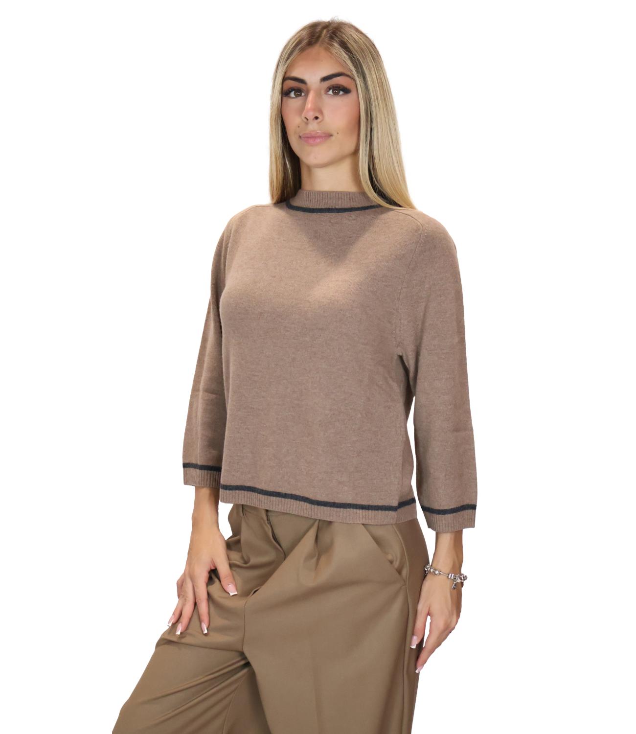 Emme Marella Maglia da Donna - Tortora - 2625366241200