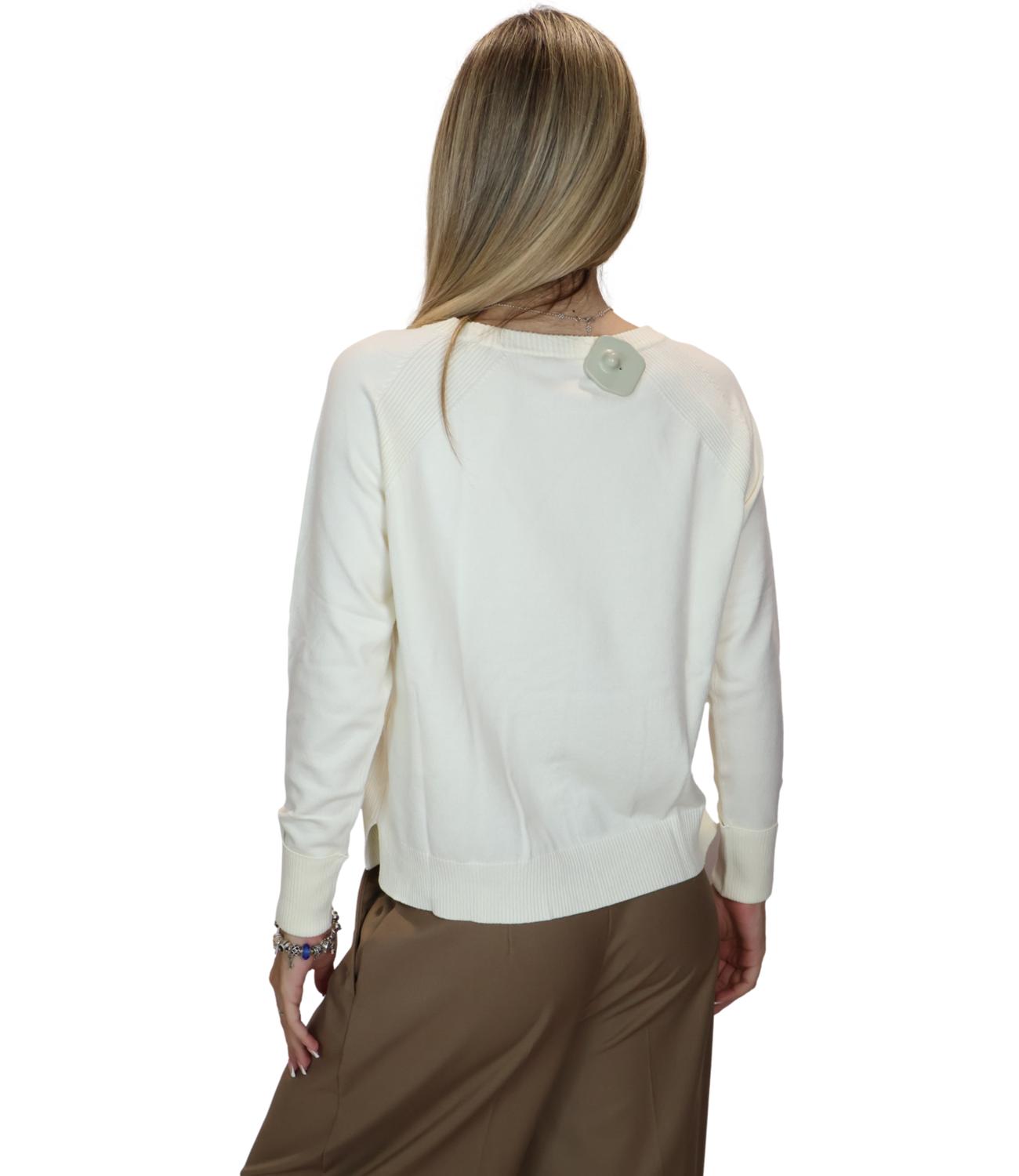 Emme Marella Maglia da Donna - Avorio - 2625366301200