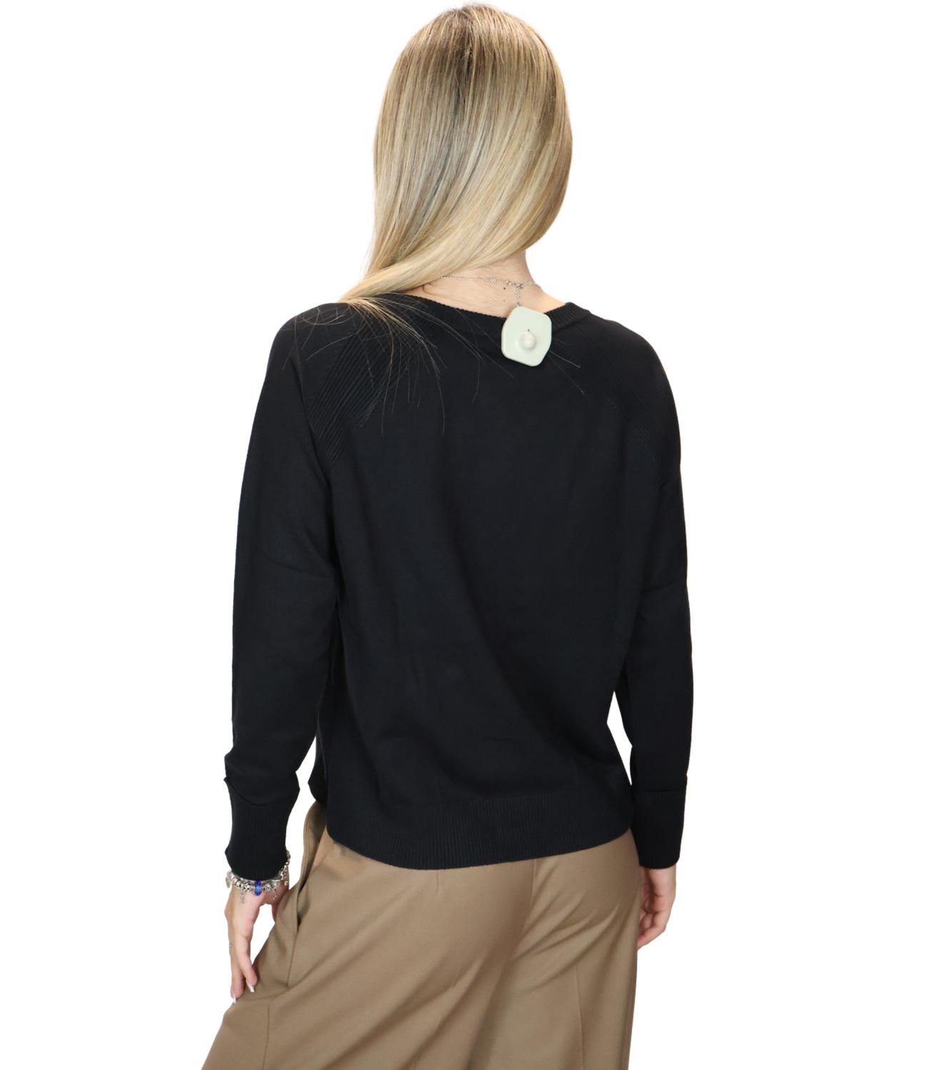 Emme Marella Maglia da Donna - Nero - 2625366301200