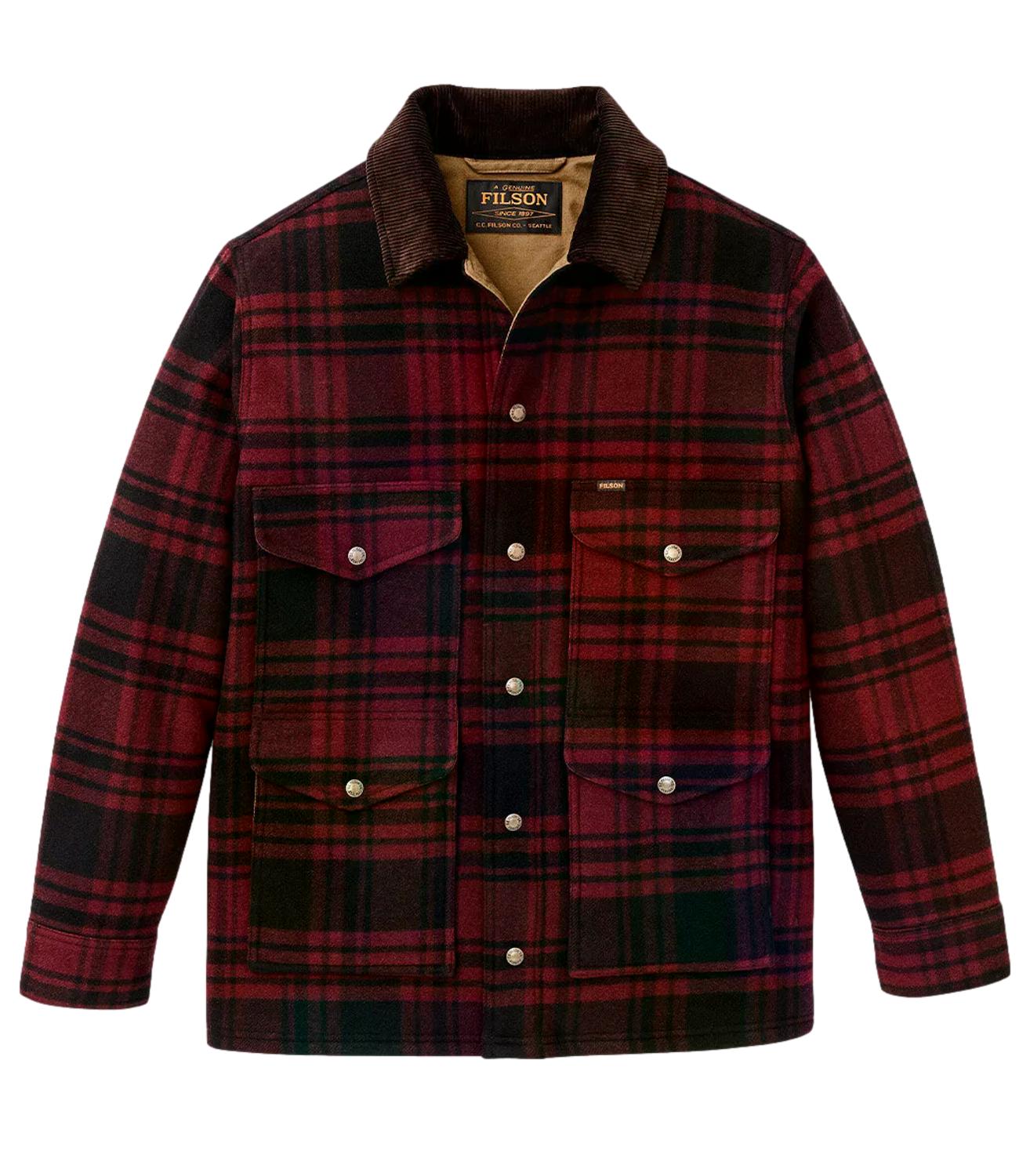 Filson Giacca da Uomo - Port / Black Plaid - 262mfmcps0144
