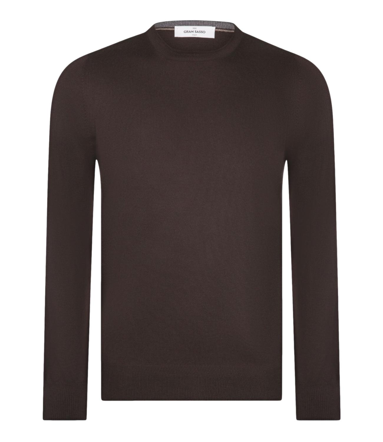 Gran Sasso Pullover da Uomo - Marrone - 55167/14290