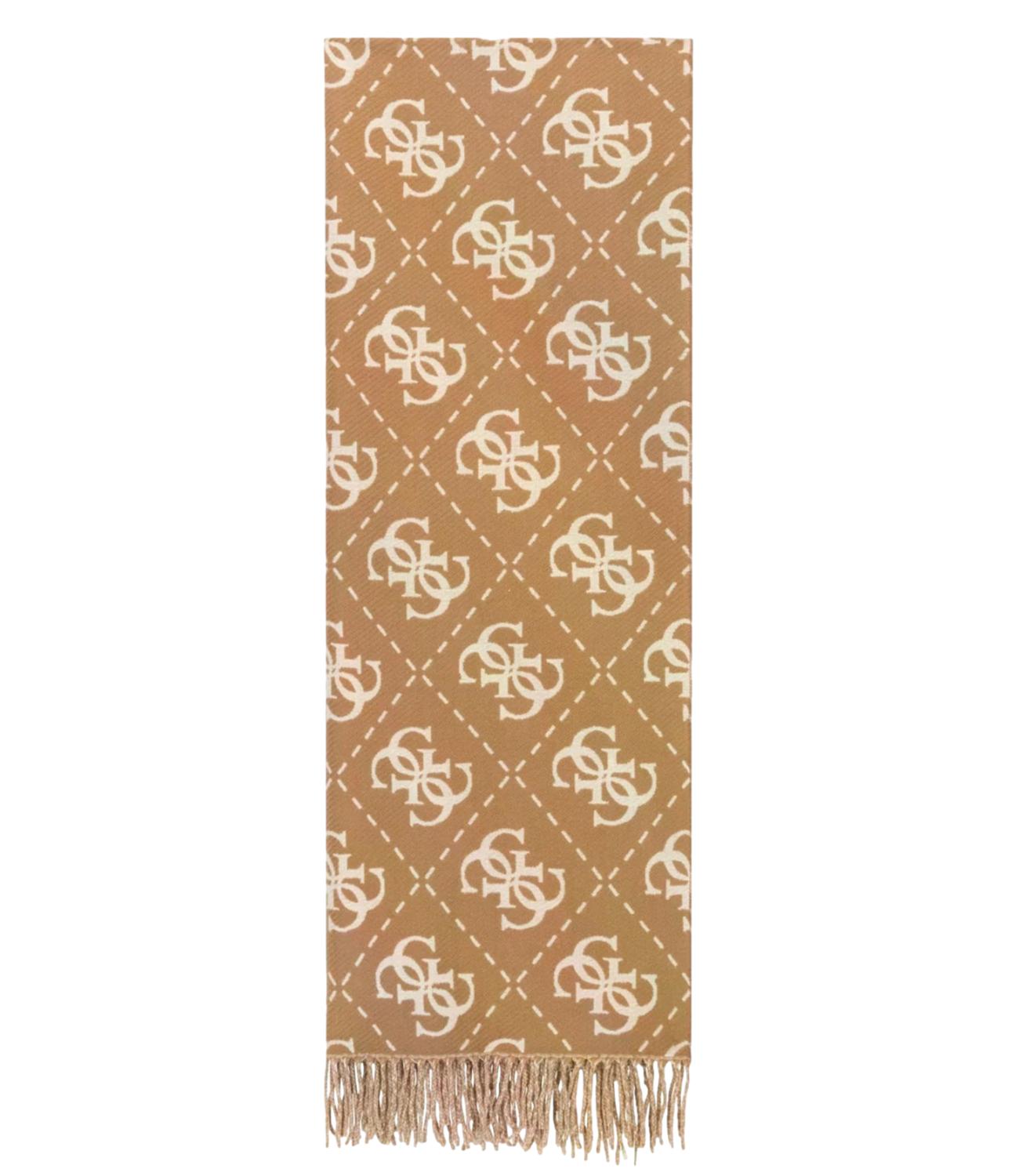 Guess Sciarpa/Foulard da Donna - Latte Logo Brown - Aw5217vis03