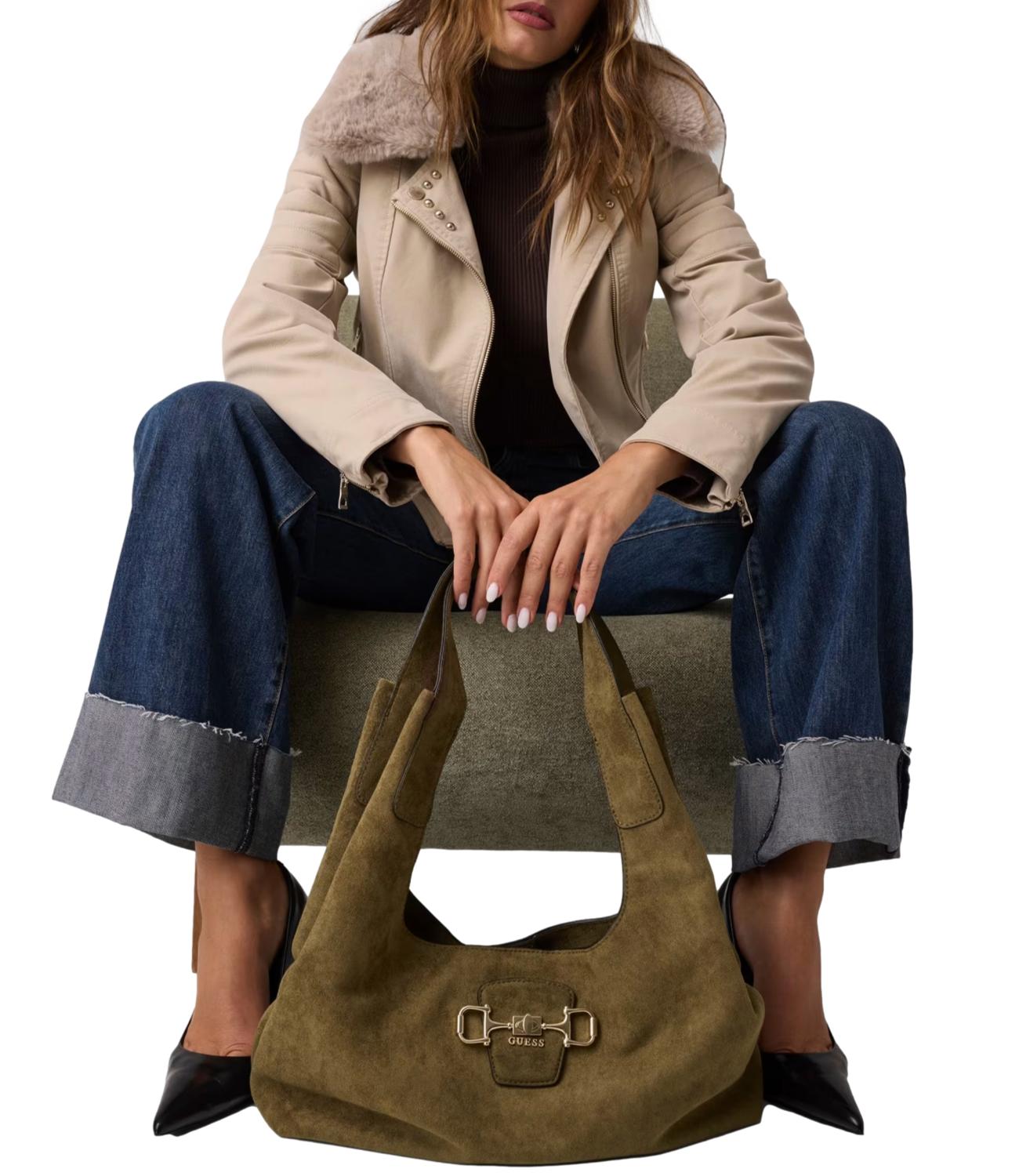 Guess Borsa da Donna - Olive - Hwsg2314020
