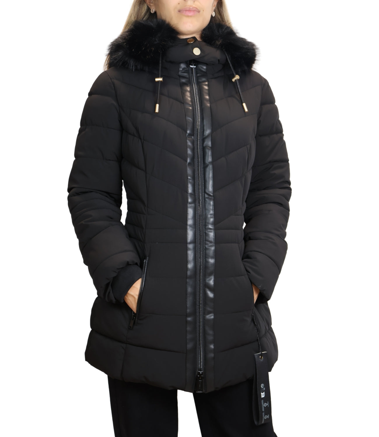 Guess Giubbino da Donna - Jet Black A996 - W6bl77w4713