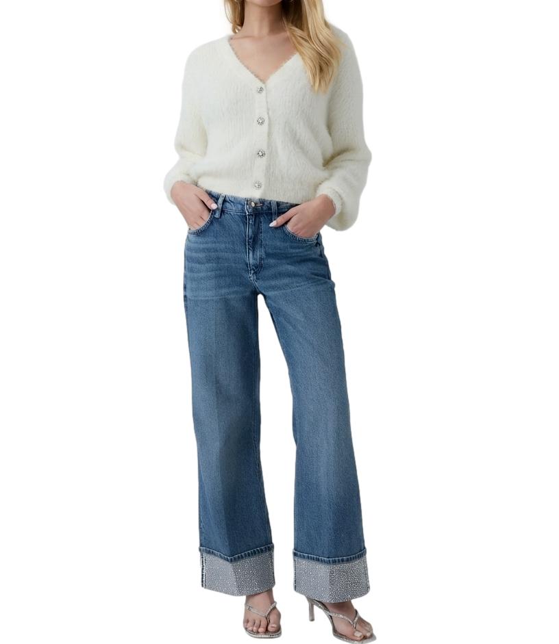 Guess Cardigan da Donna - Cream White - W6br26z1408