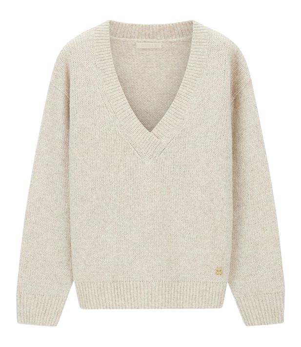 Guess Maglia da Donna - Creme Brulee Sequins - W6br42z1438