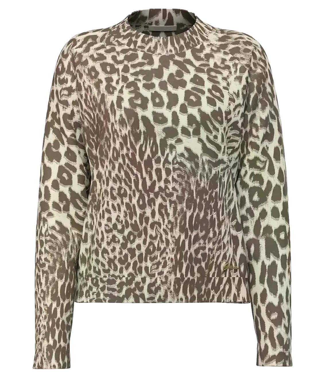 Guess Maglia da Donna - Shaded Leopard Print - W6br46z1445