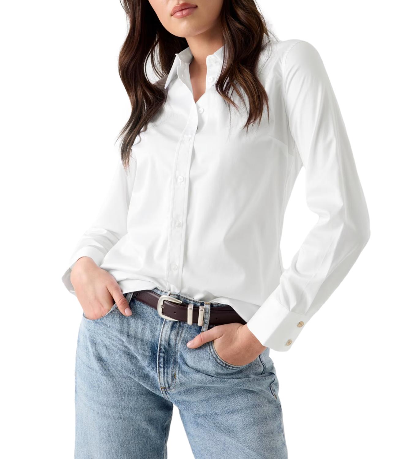 Guess Camicia da Donna - Pure White - W6yh10w2752