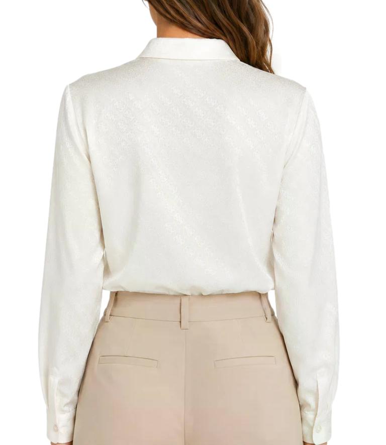 Guess Camicia da Donna - Cream White - W6yh22w2945