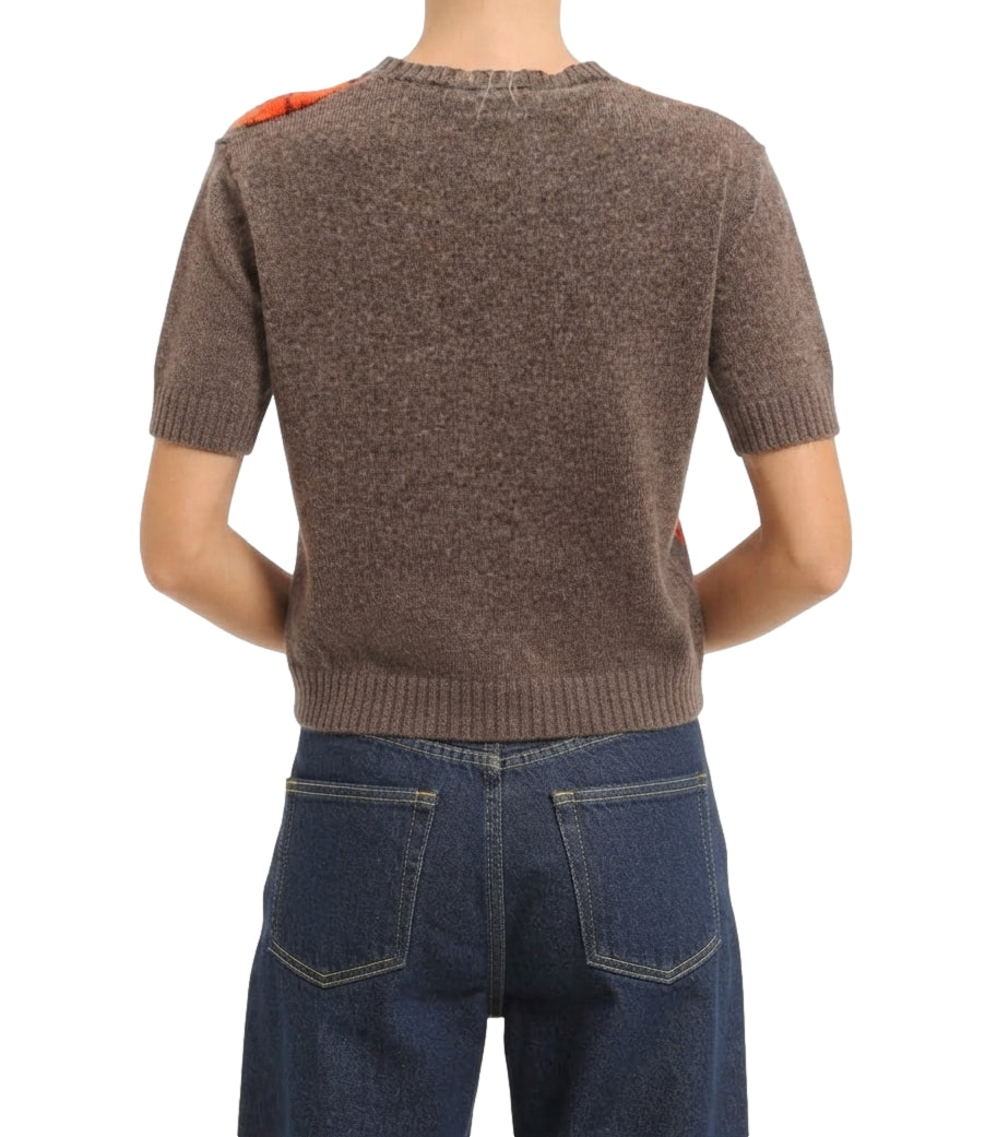 Have One Maglia da Donna - Tortora/arancio - MfP-R075
