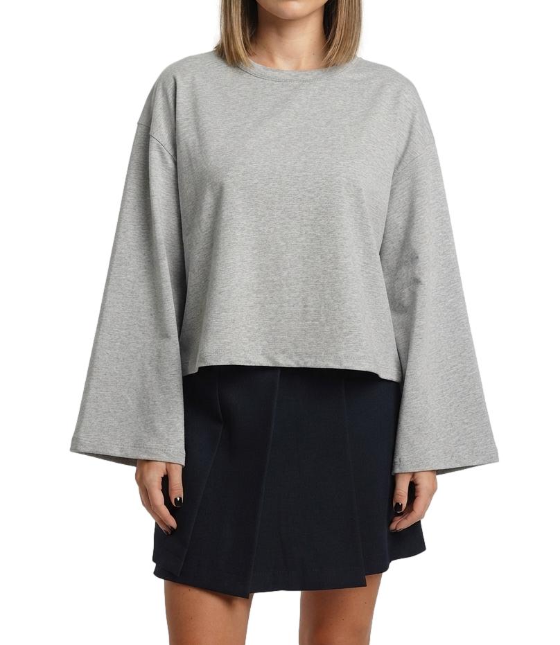 Have One Maglia da Donna - Grigio Melange/viola/olio U - MxT-R200
