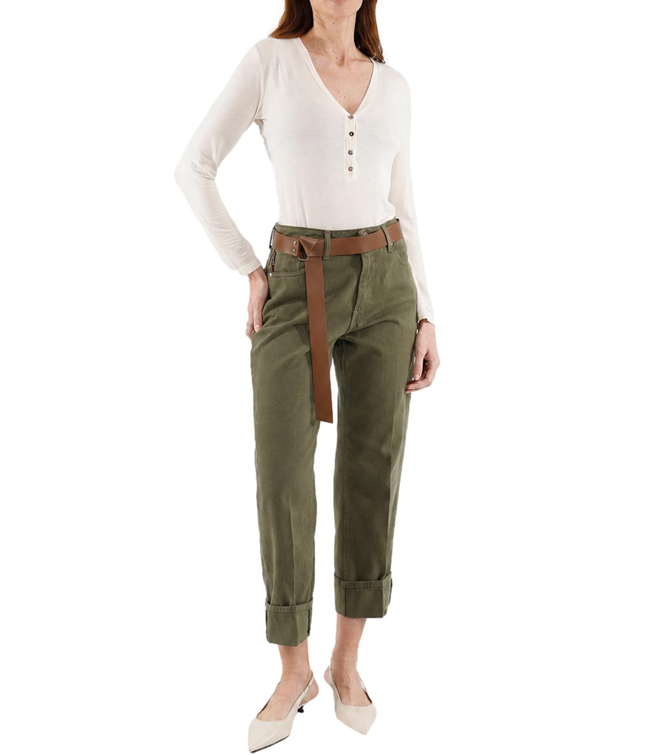 Have One Jeans da Donna - Militare - PlS-R157