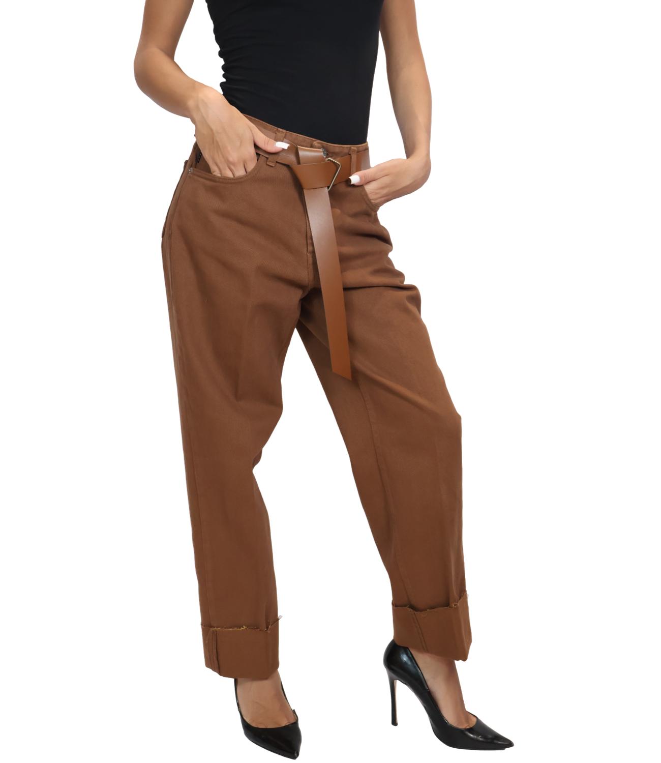 Have One Jeans da Donna - Tabacco - PlS-R157