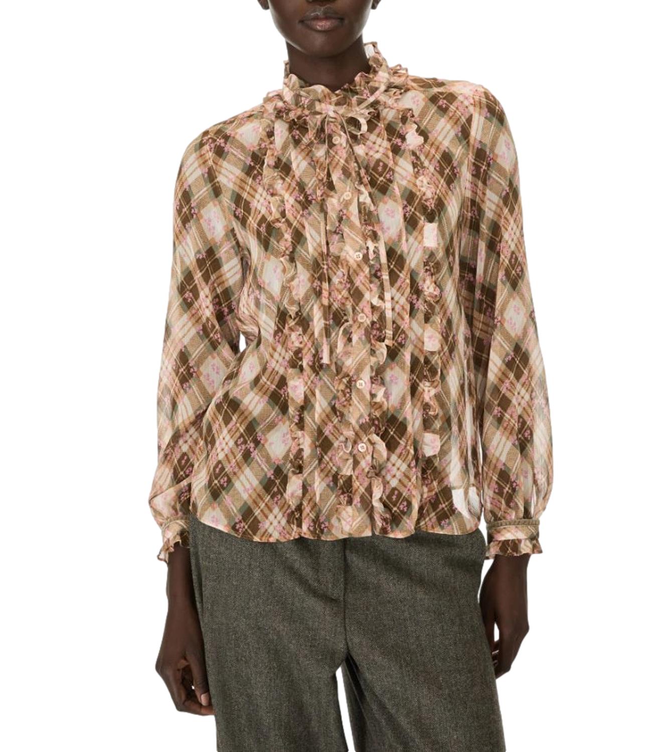 Iblues Camicia da Donna - Kaki - 2627116112200