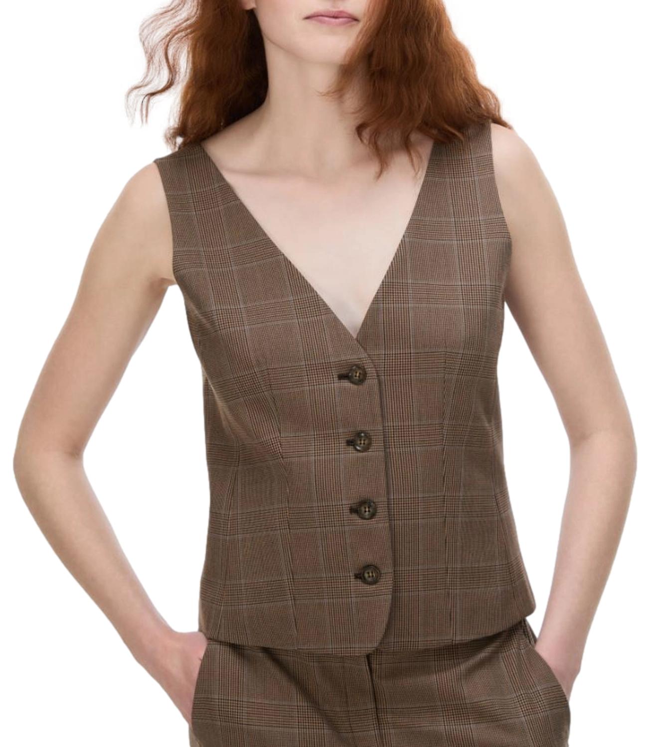 Iblues Gilet da Donna - Marrone - 2627156011200