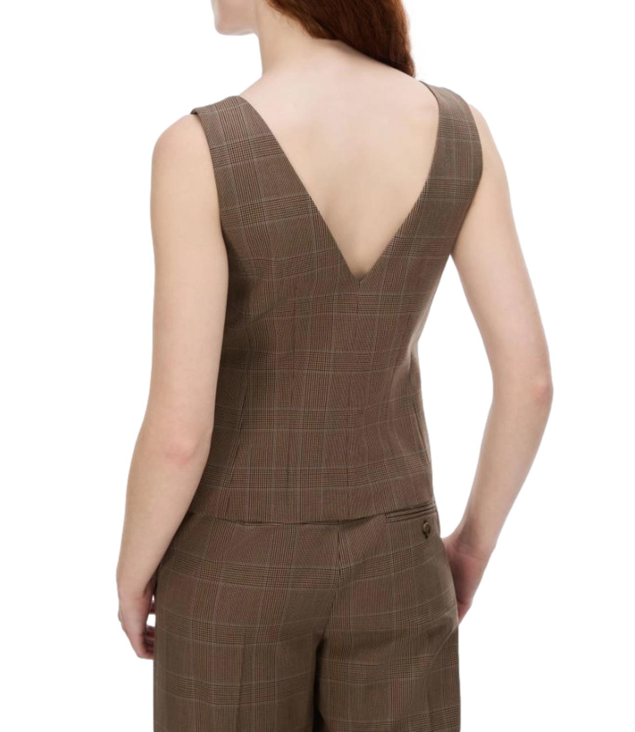 Iblues Gilet da Donna - Marrone - 2627156011200