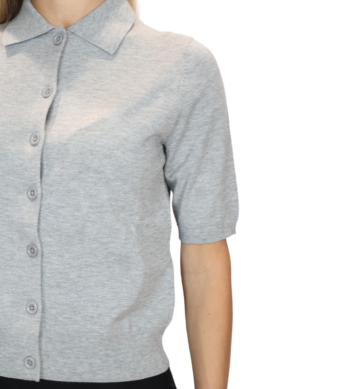 Iblues Cardigan da Donna - Grigio Melange - 2627346031200