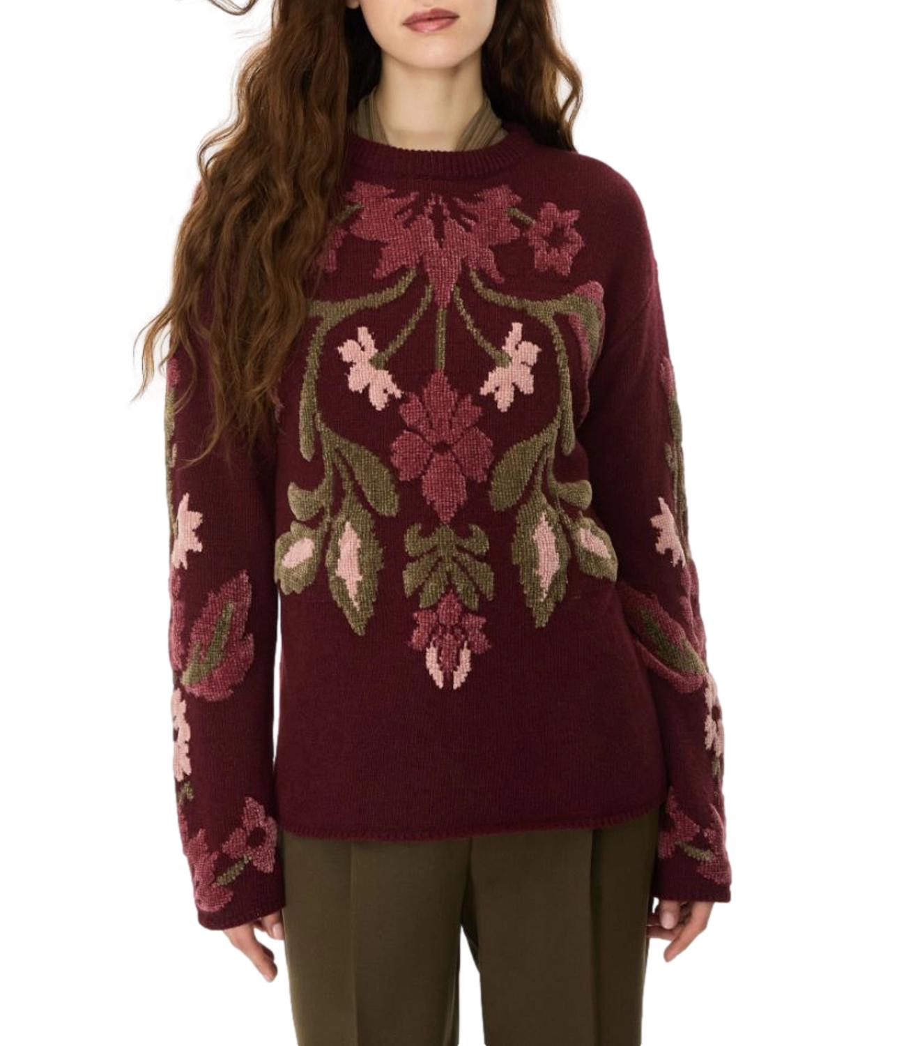 Iblues Maglia da Donna - Rosso Vino - 2627366232200