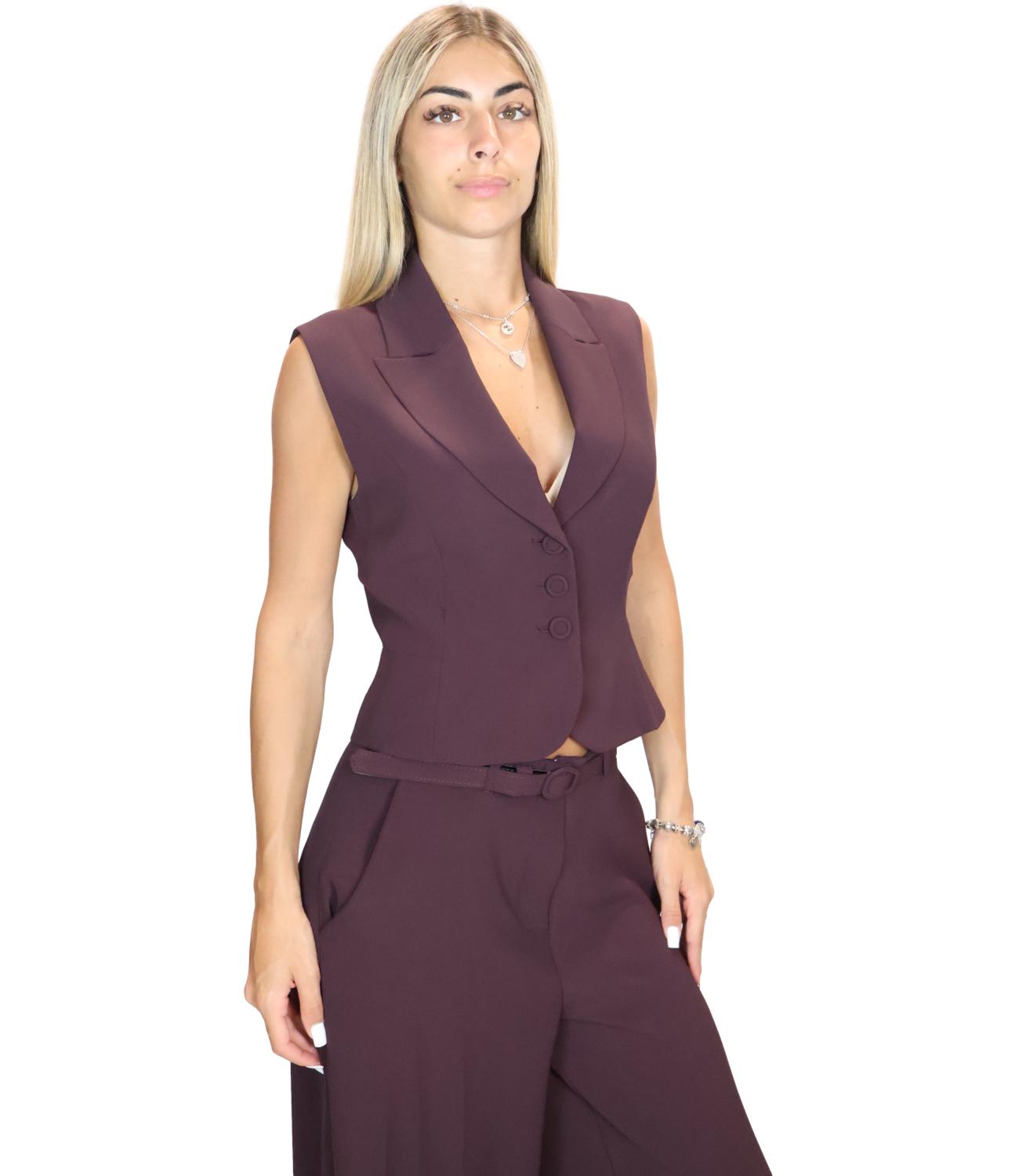 Imperial Gilet da Donna - Plum Noir - Ld77mhx