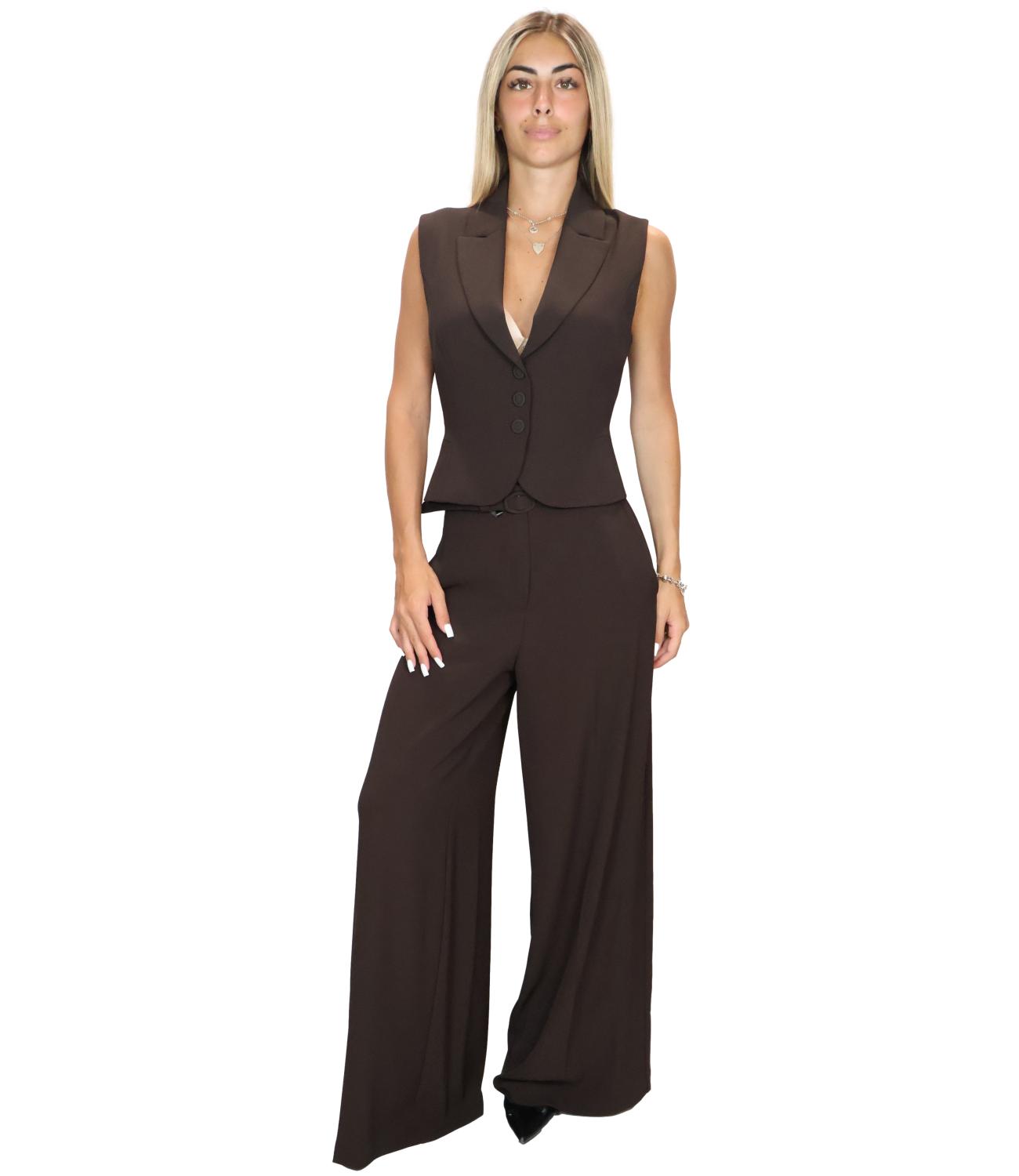 Imperial Pantalone da Donna - Dark Coffee - P7j7mhxc