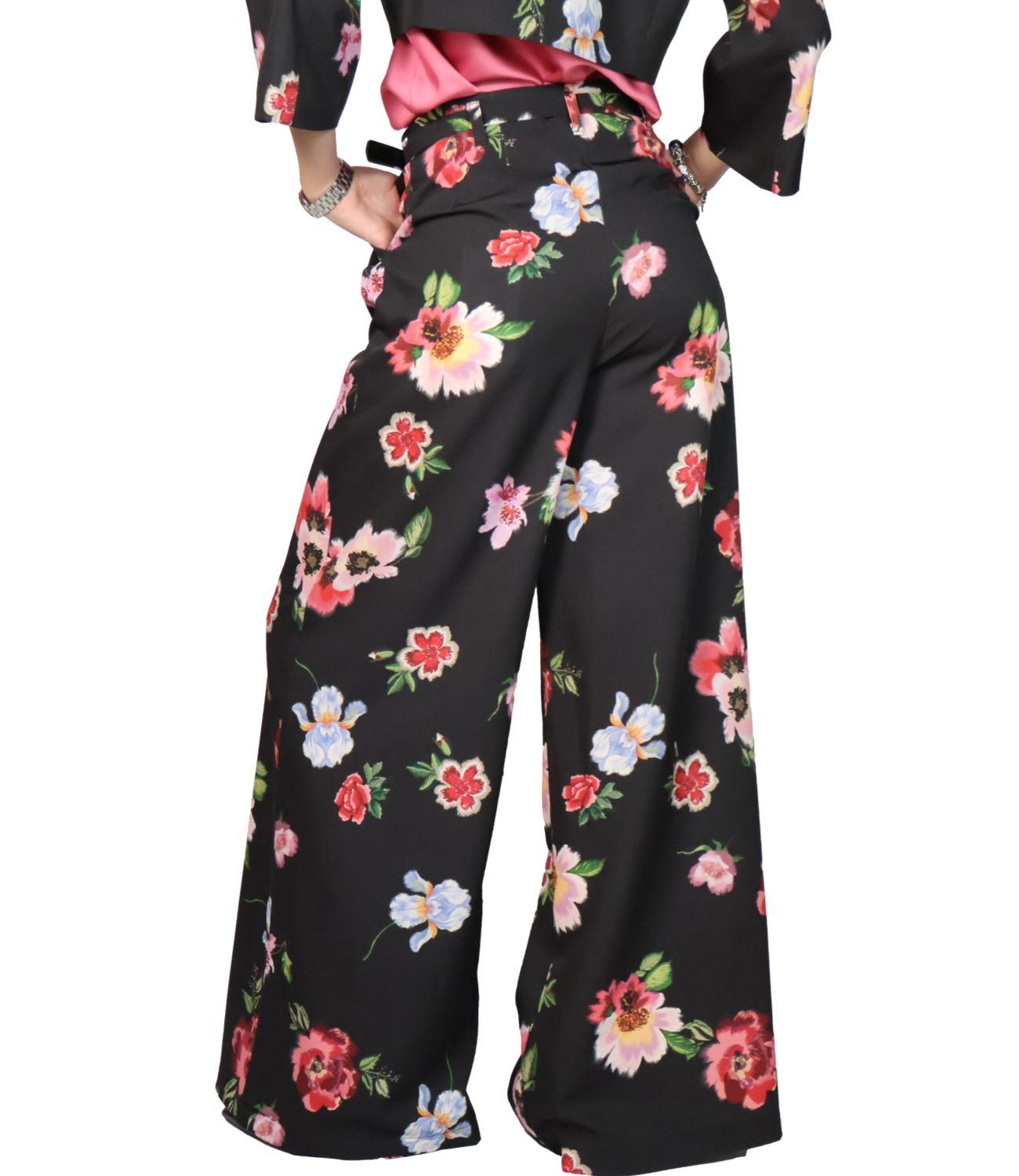 Imperial Pantalone da Donna - Nero/multicolor - P8g2mhyc
