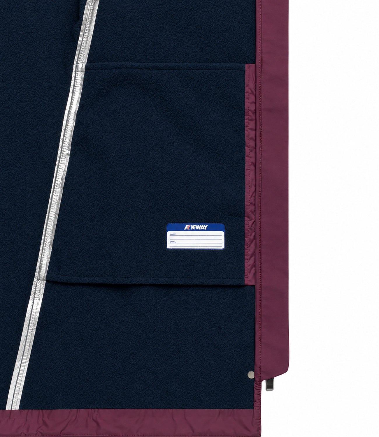 K-Way Giacca da Donna - Violet Mauve Wine - Blue Depth - K2148bw