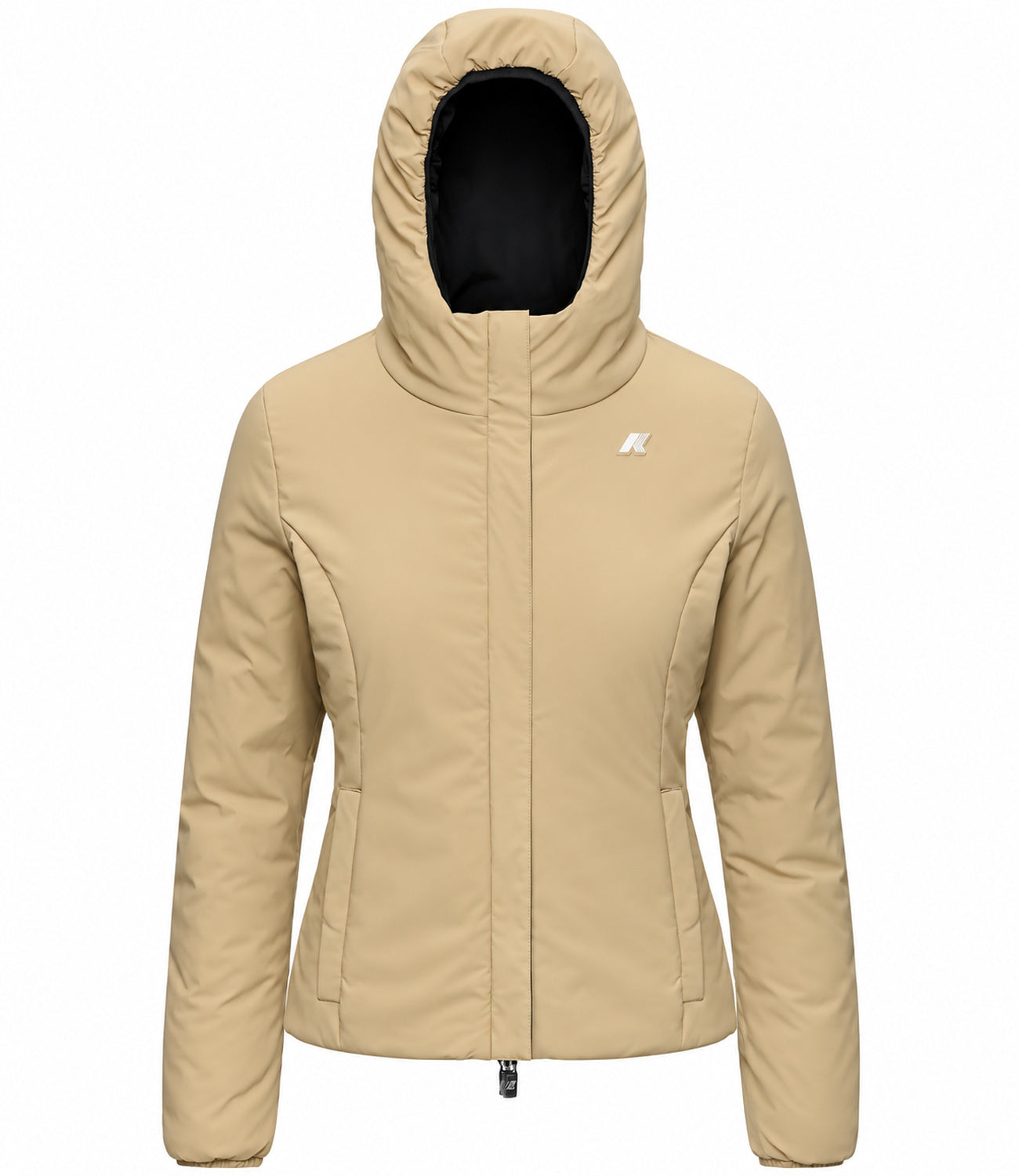 K-Way Giacca da Donna - Black Pure - Beige Khaki - K6128tw