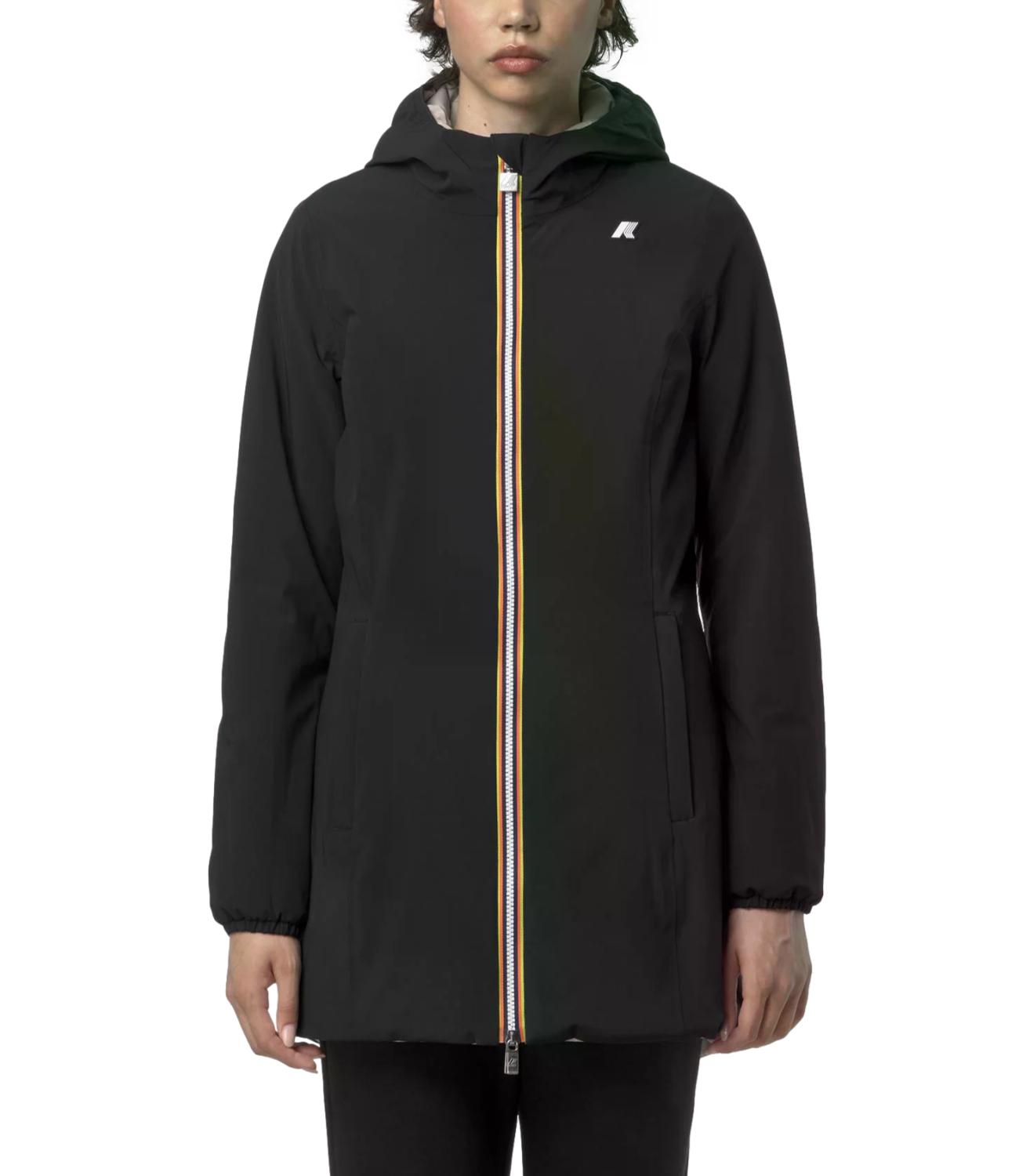 K-Way Giacca da Donna - Black Pure - Beige Khaki - K6128uw