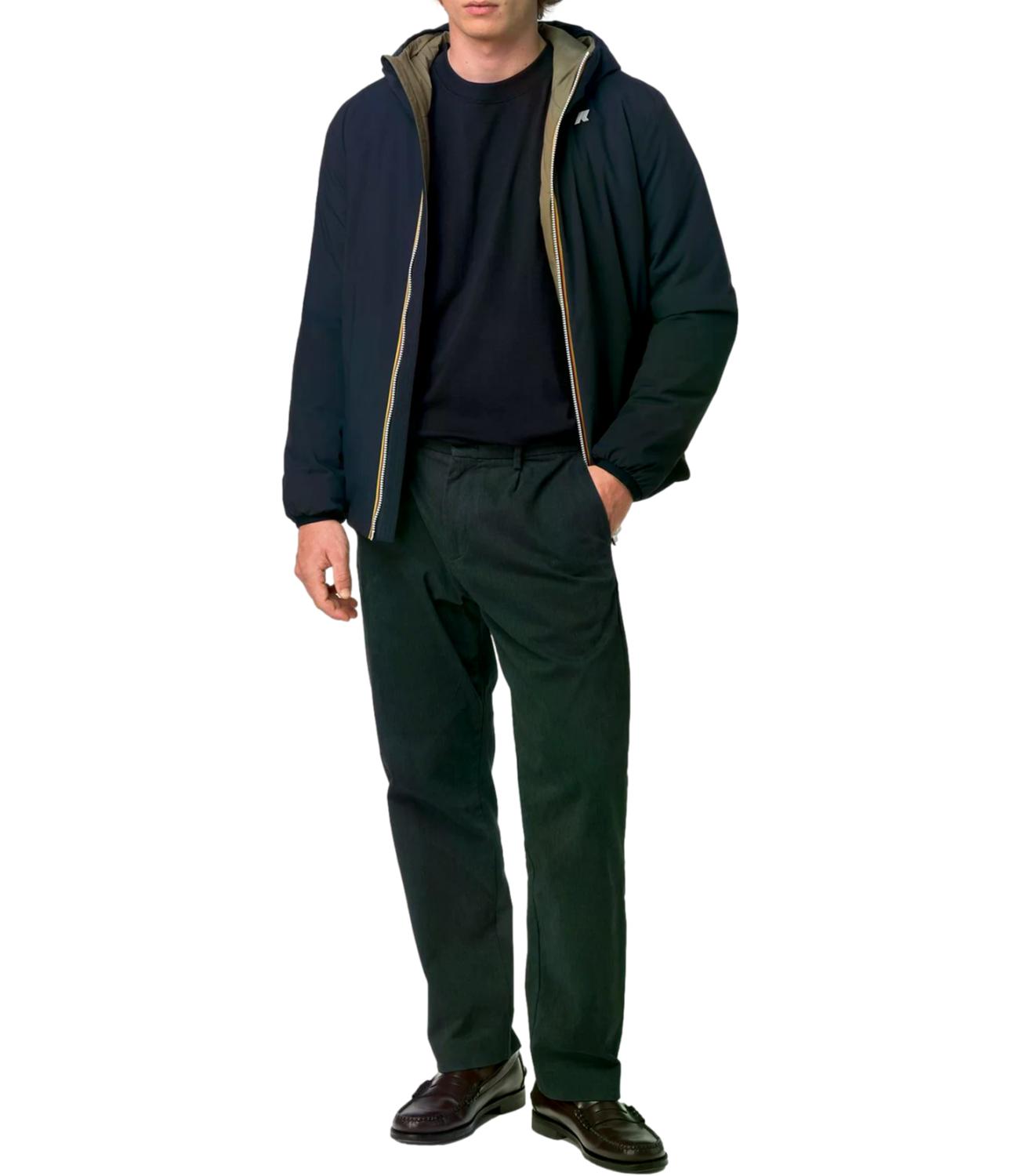 K-Way Giacca da Uomo - Blue Depth - Green Army - K6128vw