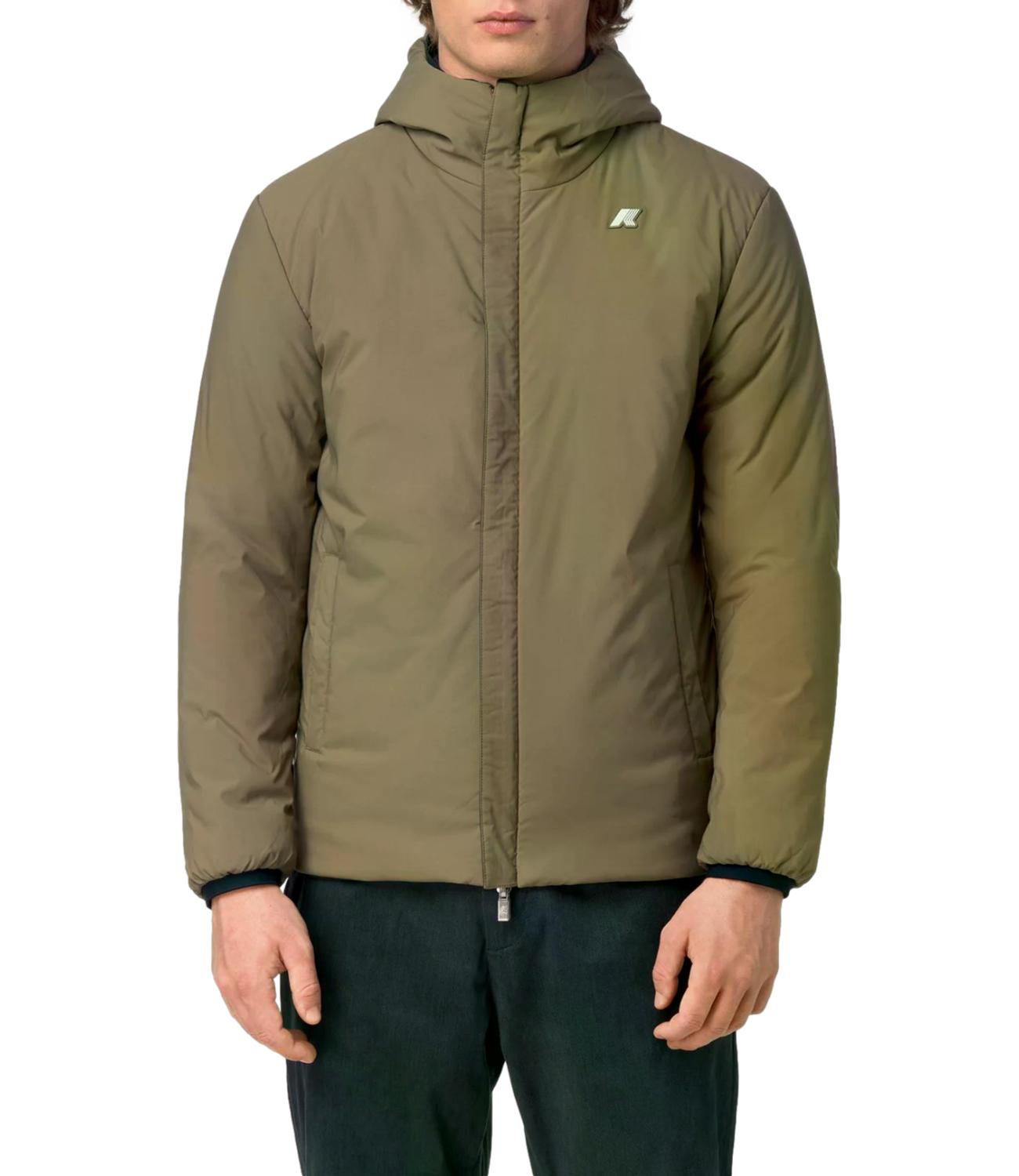 K-Way Giacca da Uomo - Blue Depth - Green Army - K6128vw