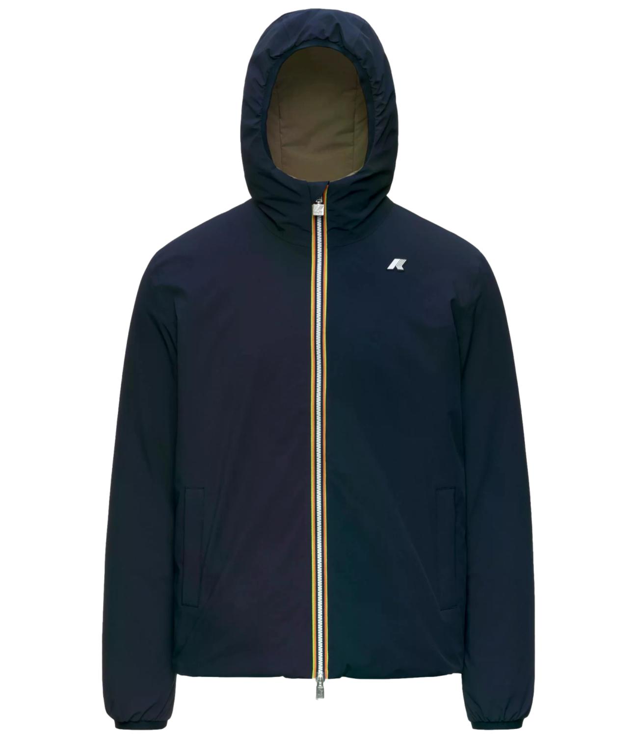 K-Way Giacca da Uomo - Blue Depth - Green Army - K6128vw