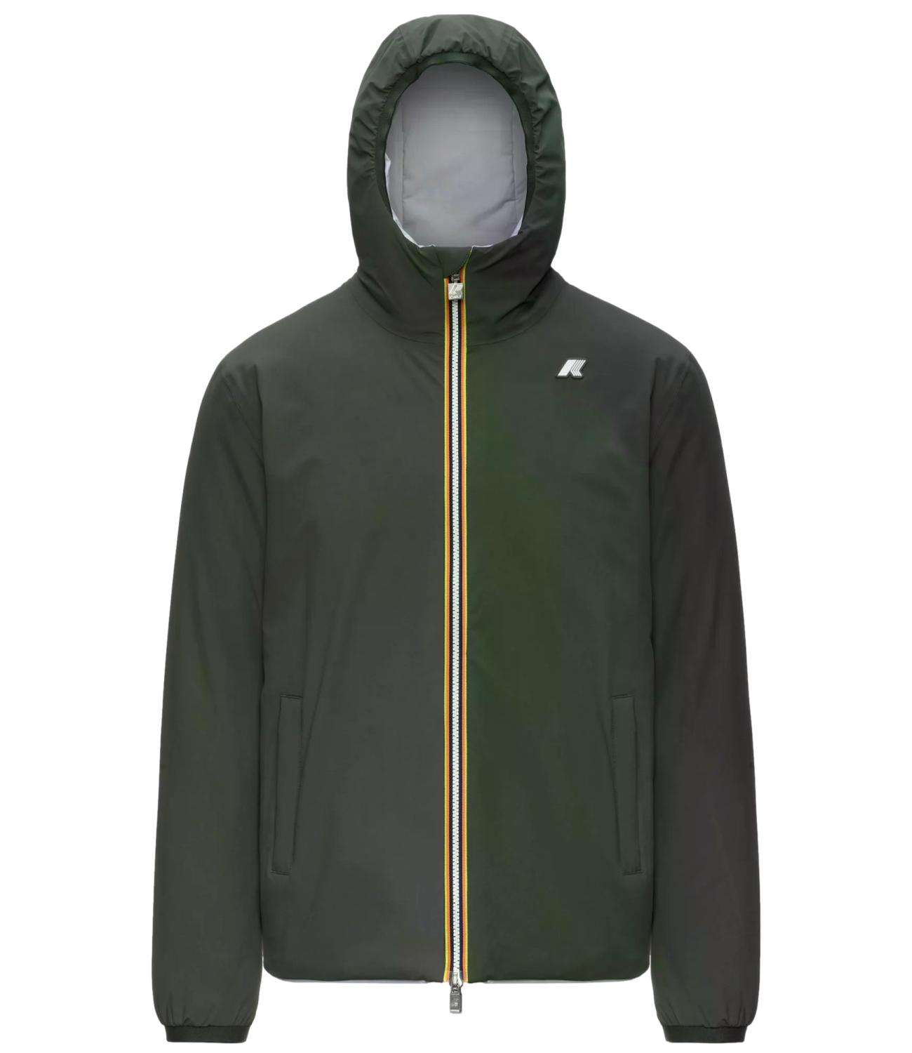 K-Way Giacca da Uomo - Green Blackish - Grey Ash - K6128vw