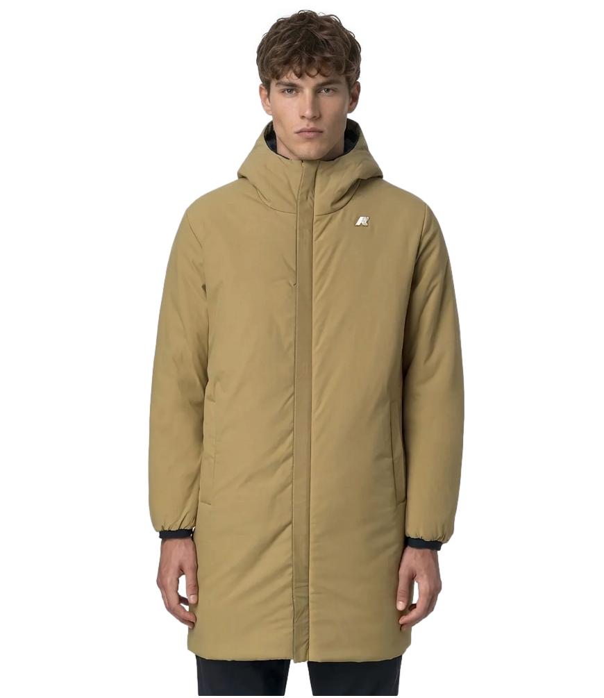 K-Way Giacca da Uomo - Blue Depth - Beige Khaki - K6128ww
