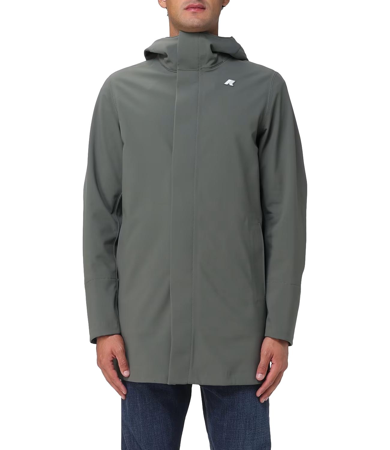 K-Way Giacca da Uomo - Green Blackish - Blue Depth - K7126uw
