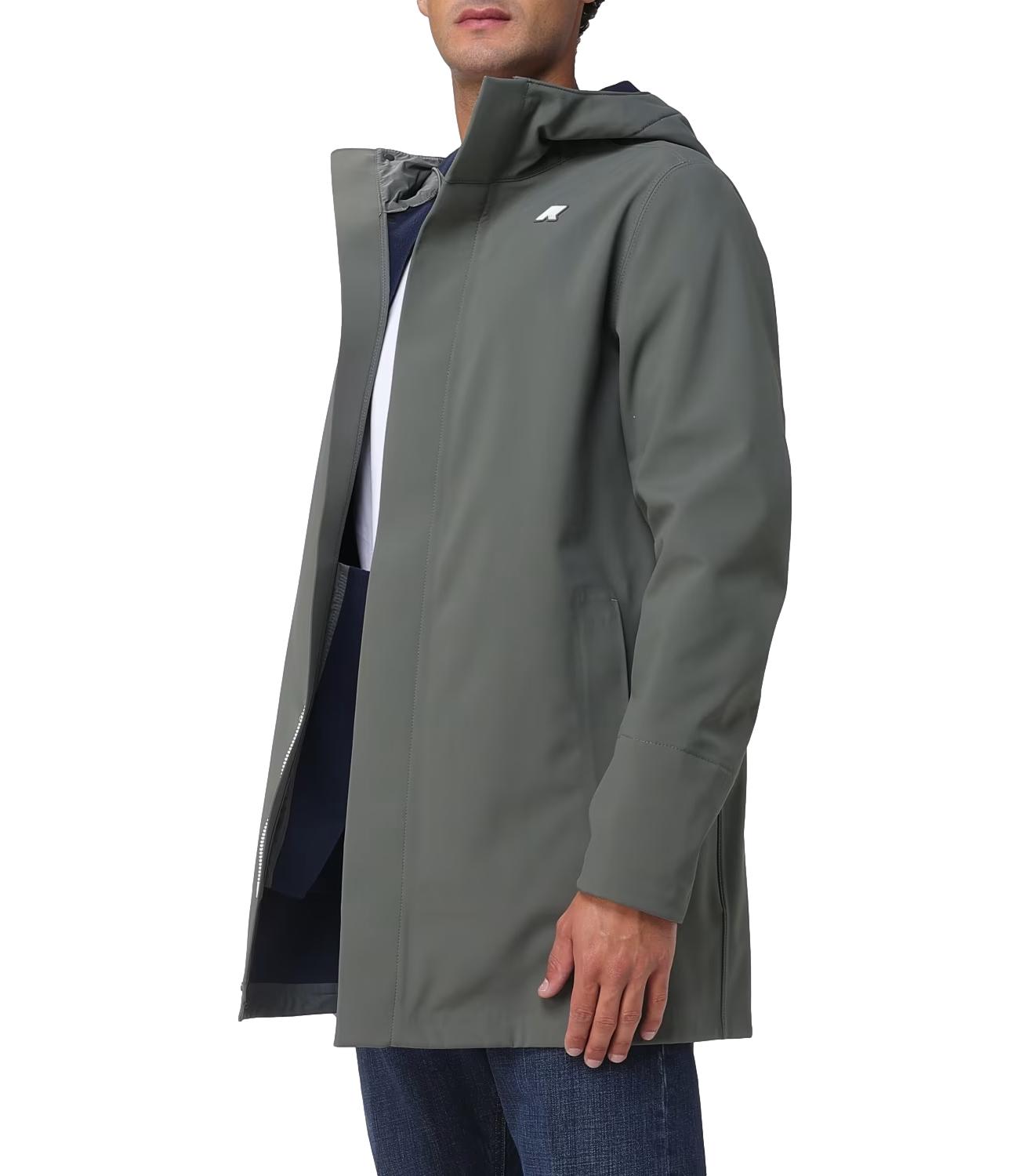 K-Way Giacca da Uomo - Green Blackish - Blue Depth - K7126uw