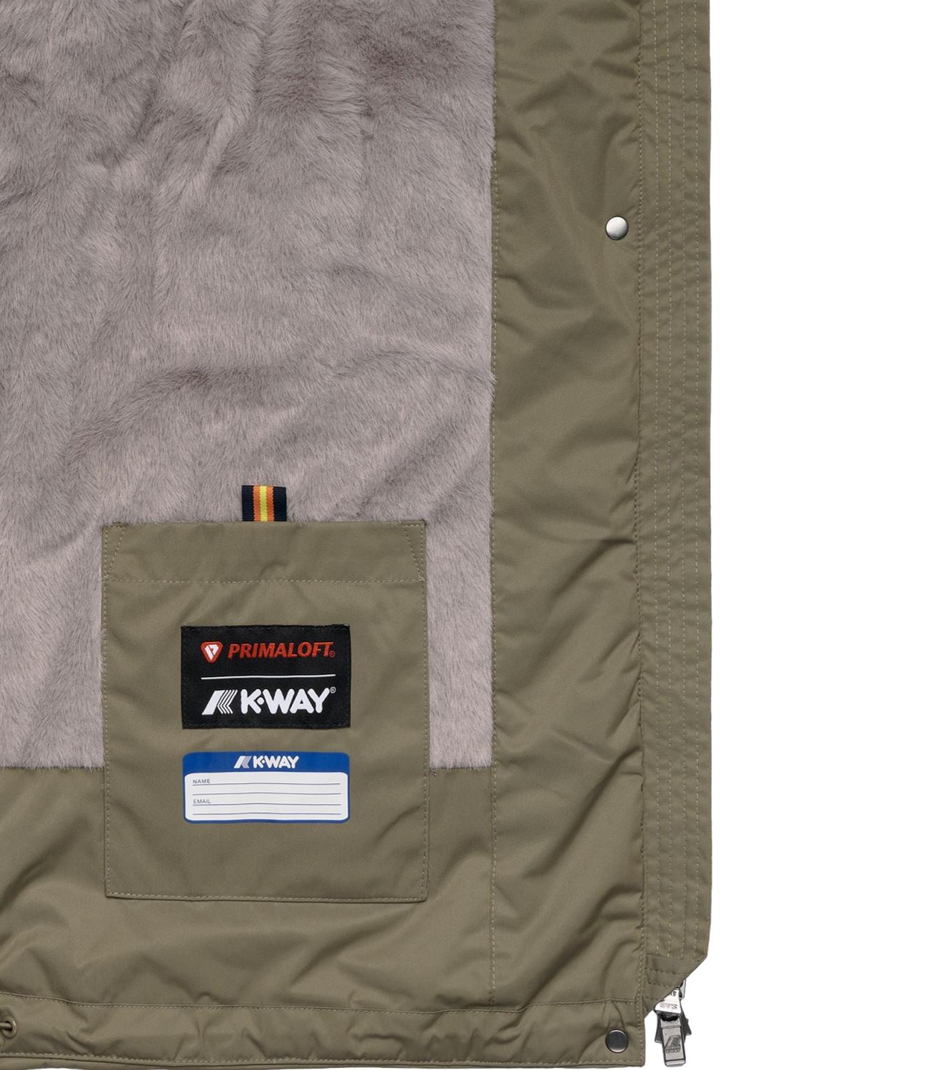 K-Way Giacca da Donna - Green Army - Grey Warm - K8144cw