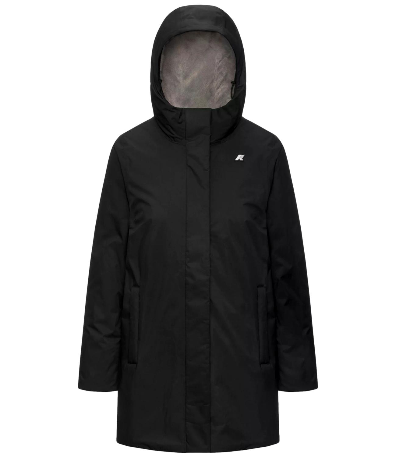 K-Way Giacca da Donna - Black Pure - Grey Warm - K8144cw