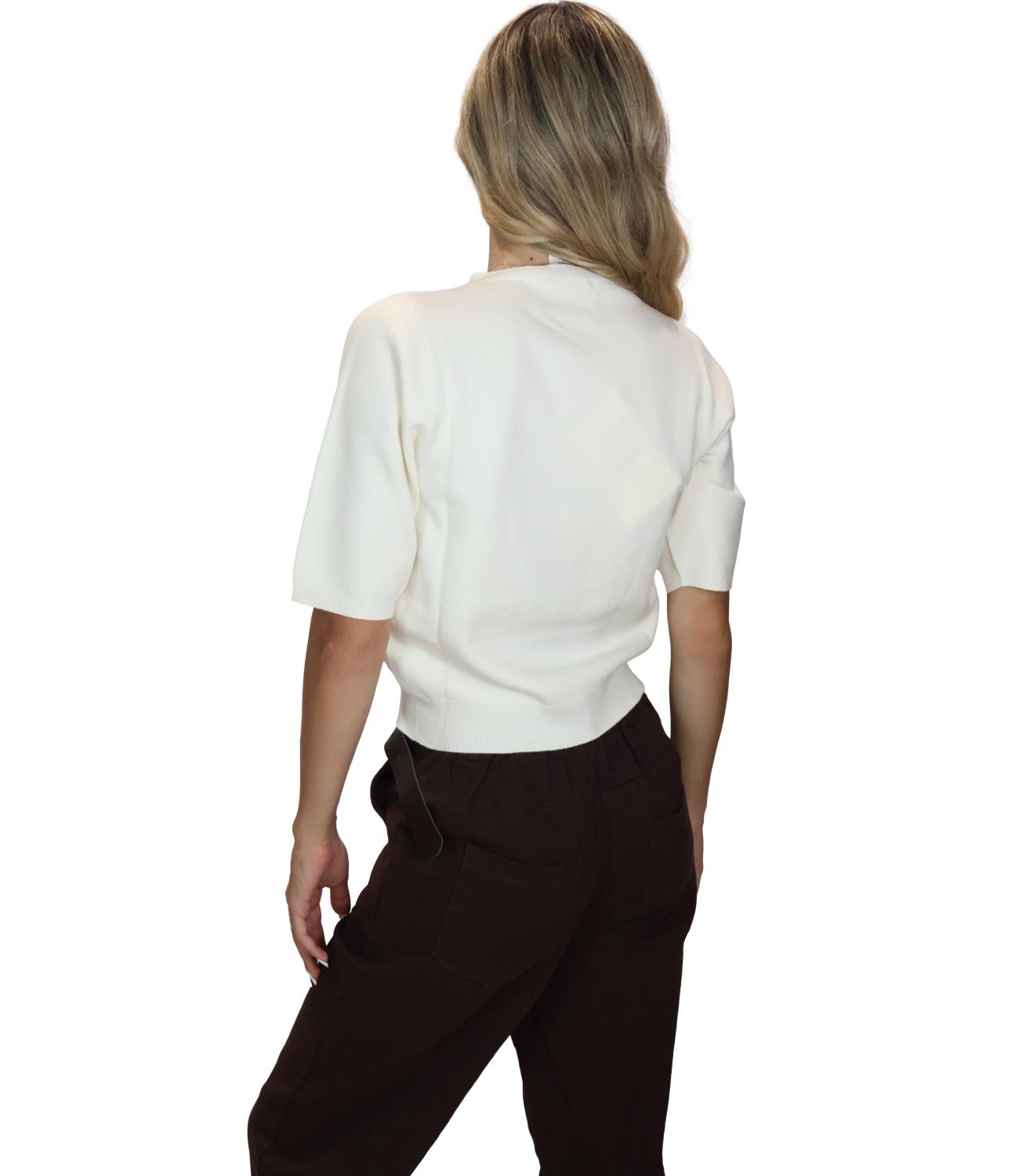 Kontatto Maglia da Donna - Panna/offwhite - 3m1704c
