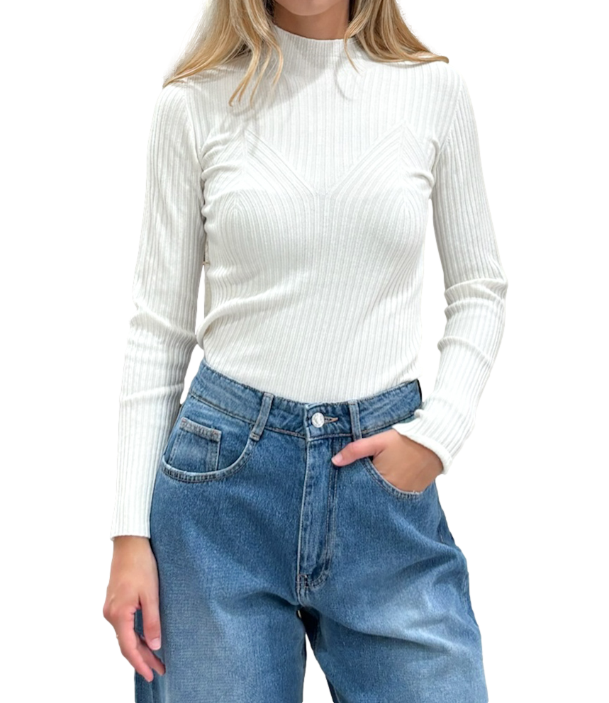 Kontatto Maglia da Donna - Panna/offwhite - 3m1714c