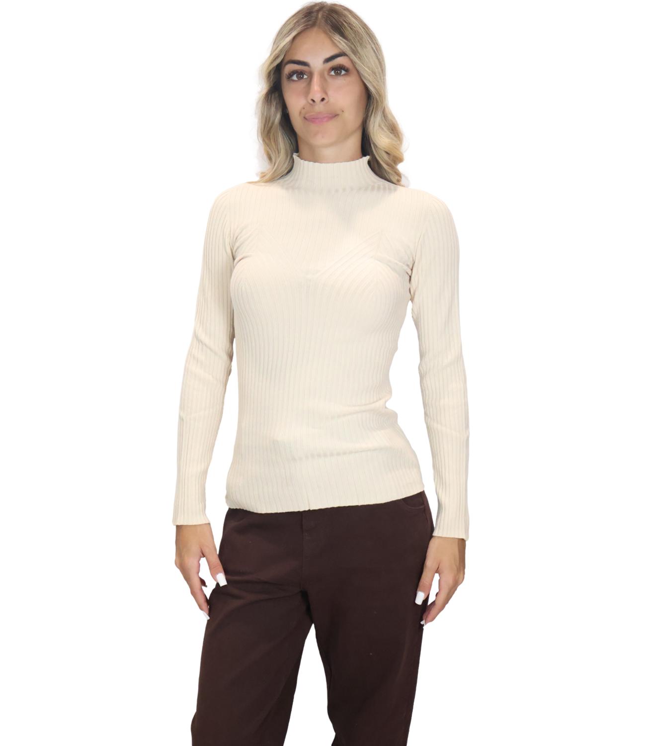 Kontatto Maglia da Donna - Talco - 3m1714c