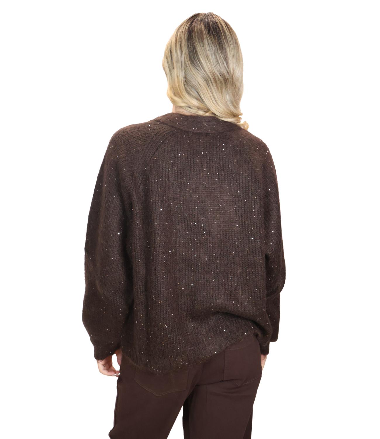 Kontatto Cardigan da Donna - Moka - 3m1831c
